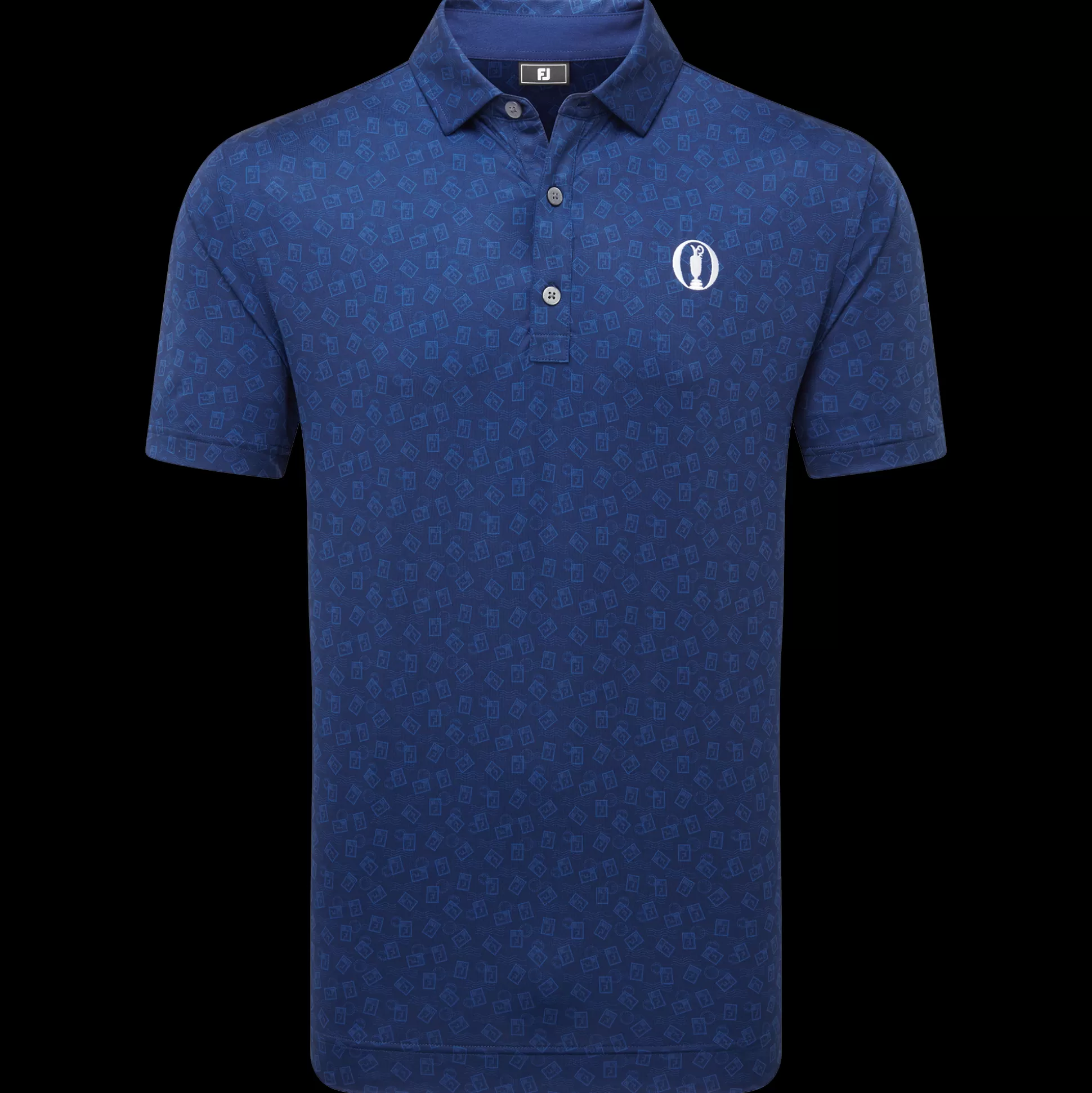 FootJoy 152nd Open Championship Postage Stamp Print Lisle Shirt