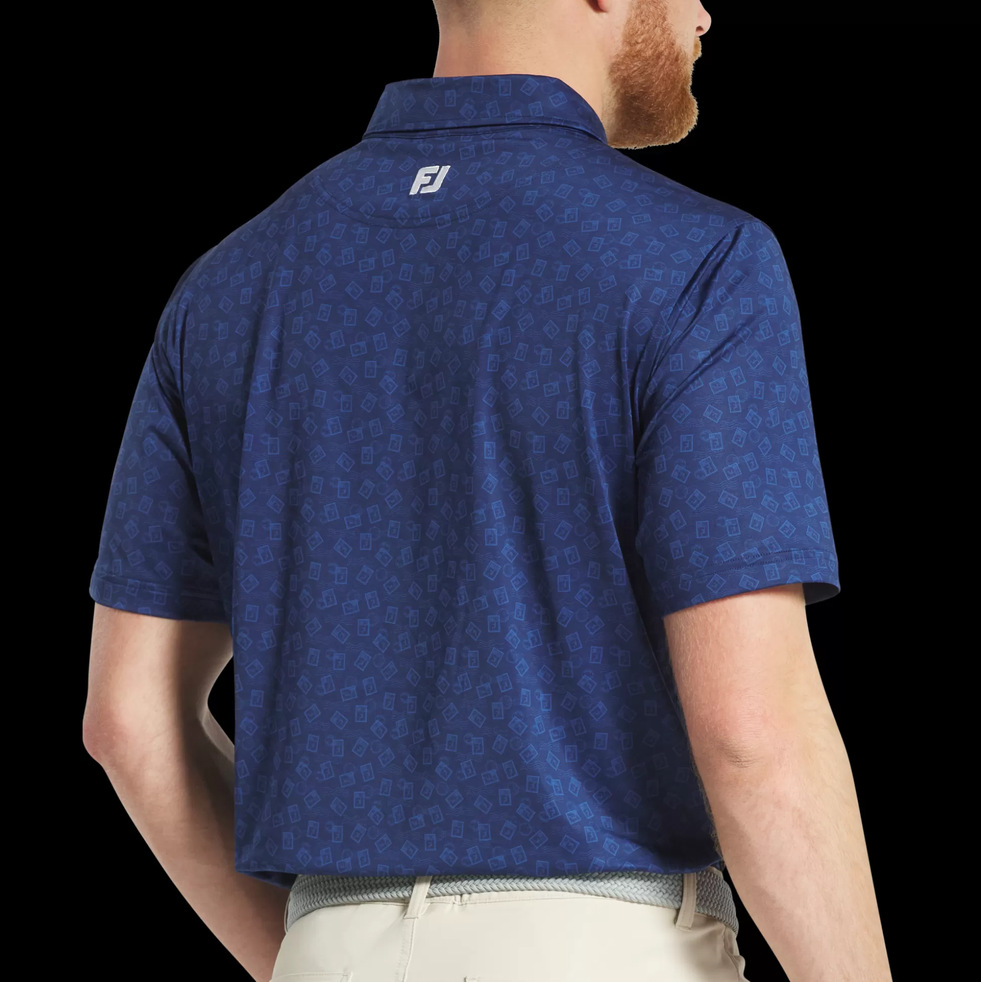 FootJoy 152nd Open Championship Postage Stamp Print Lisle Shirt