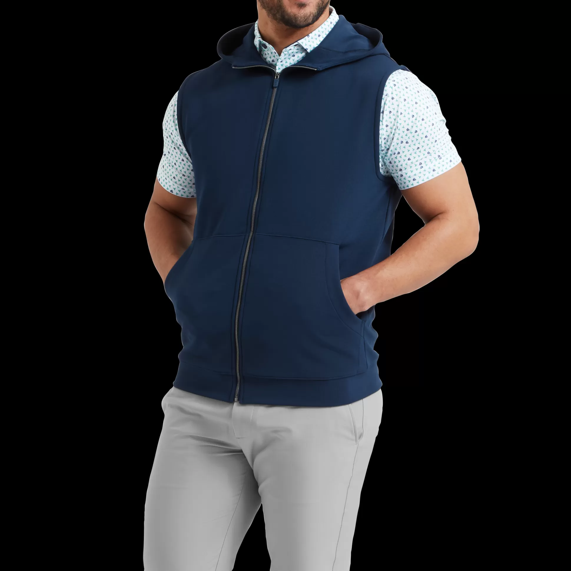 FootJoy Full-Zip Hoodie Vest