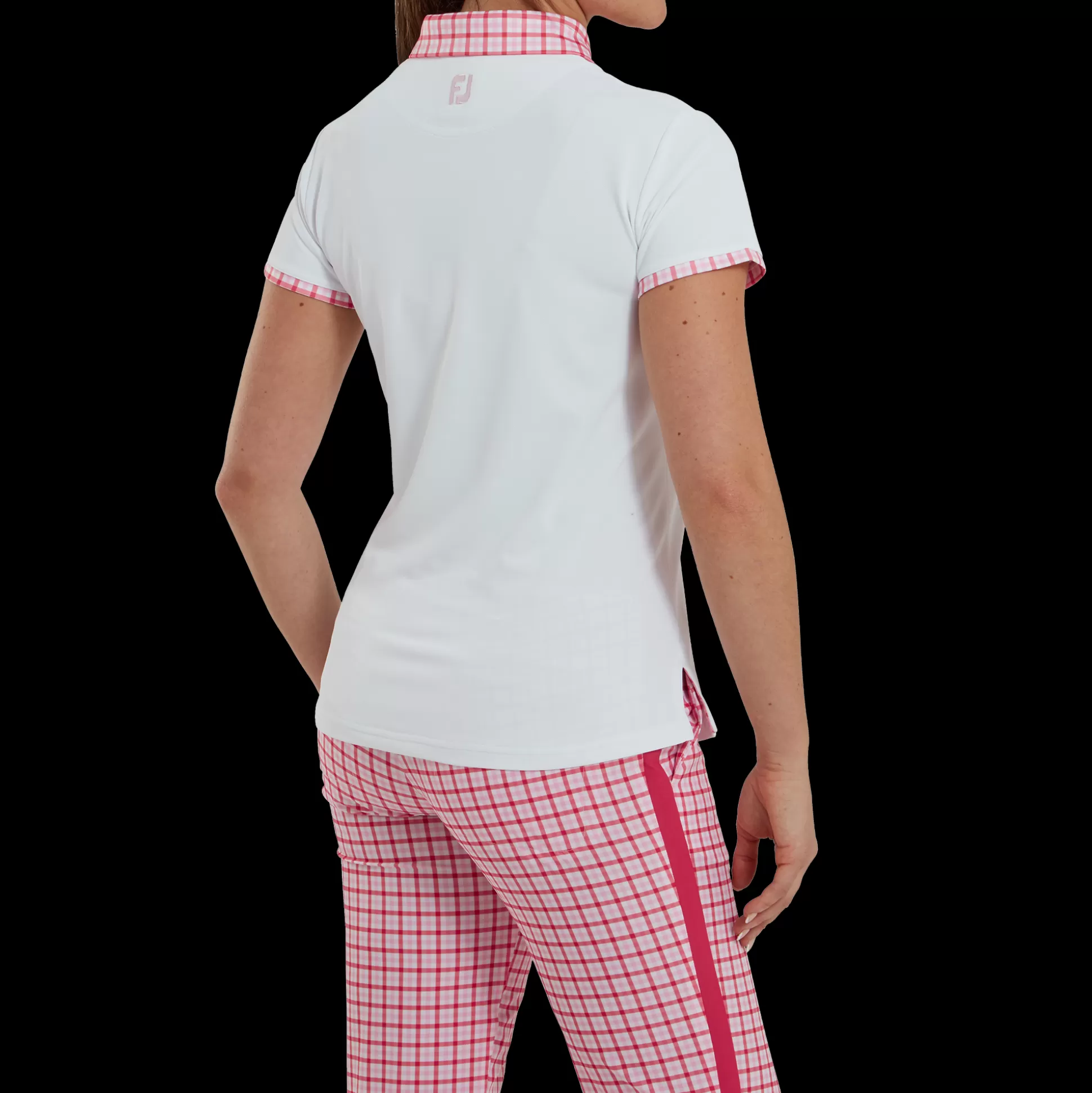 FootJoy Gingham Trim Pique